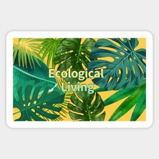 Eco-local living,palm treesummer, summertime, summer season Sticker